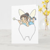 Tooth Fairy Karte (Gelbe Blume)