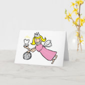 Tooth Fairy Karte (Gelbe Blume)