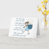 Tooth Fairy Karte (Gelbe Blume)