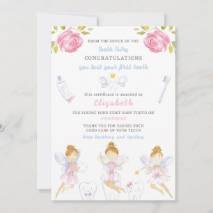 Tooth Fairy Letter Einladung