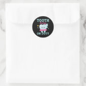 Tooth Fairy on Duty Halloween Runder Aufkleber (Tasche)