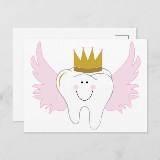 Tooth Fairy Postkarte (Vorne/Hinten)