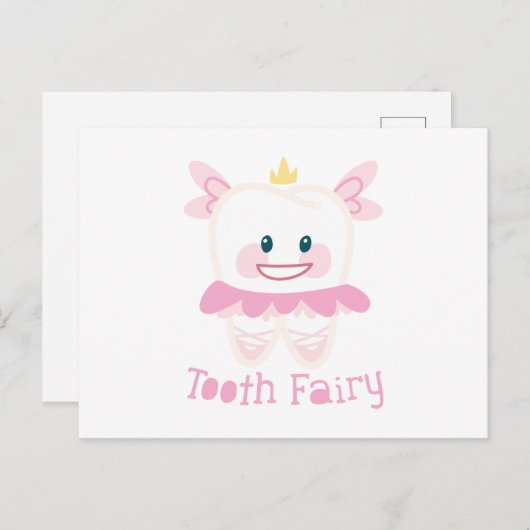 Tooth Fairy Postkarte (Vorne/Hinten)