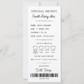 Tooth Fairy Receipt Printable Editable Einladung (Vorderseite)
