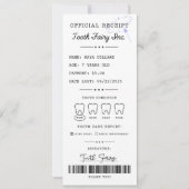 Tooth Fairy Receipt Printable Editable Einladung (Vorderseite)