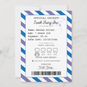 Tooth Fairy Receipt Printable Einladung (Vorderseite)