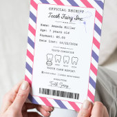 Tooth Fairy Receipt Printable Einladung