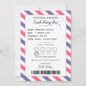 Tooth Fairy Receipt Printable Einladung (Vorderseite)