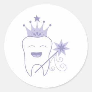 Tooth Fairy Runder Aufkleber