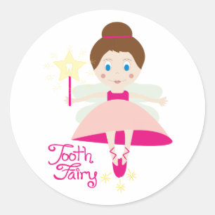 Tooth Fairy Runder Aufkleber