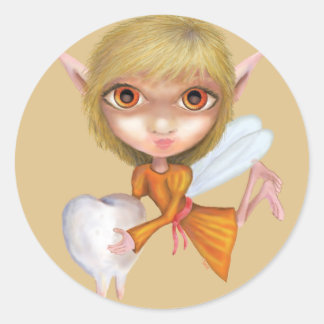 Tooth Fairy Runder Aufkleber
