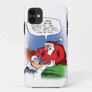 Tooth Fairy Santa Funny Weihnachts-Cartoon iPhone 11 Hülle