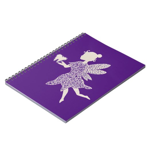 Tooth Fairy Silhouette Notizblock (Linke Seite)