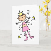 Tooth Fairy Stick Figure Card Karte (Gelbe Blume)