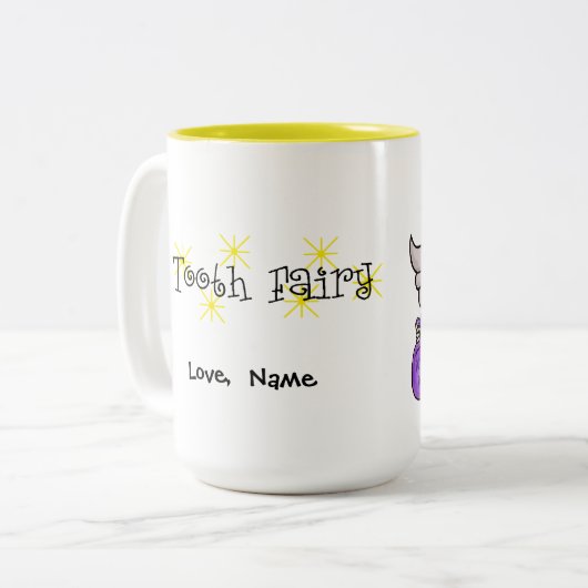 Tooth Fairy Tasse Passen Sie es an! (Vorderseite Links)