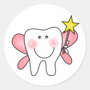 Tooth Fairy Tshirts und Geschenke Runder Aufkleber