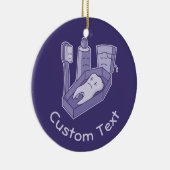 Tooth Funeral Keramik Ornament (Rechts)