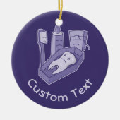 Tooth Funeral Keramik Ornament (Vorne)