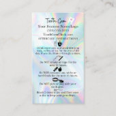 Tooth Gem Aftercare Instruction Card Visitenkarte (Vorderseite)
