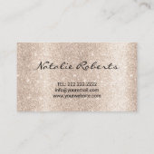 Tooth Gems Moderner Black Dental Beauty Salon Visitenkarte (Rückseite)