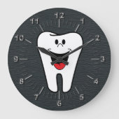 Tooth Große Wanduhr (Vorderseite)