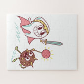 Tooth Hero / Bacteria Monster Fun Zahnarzt Cartoon Puzzle (Horizontal)