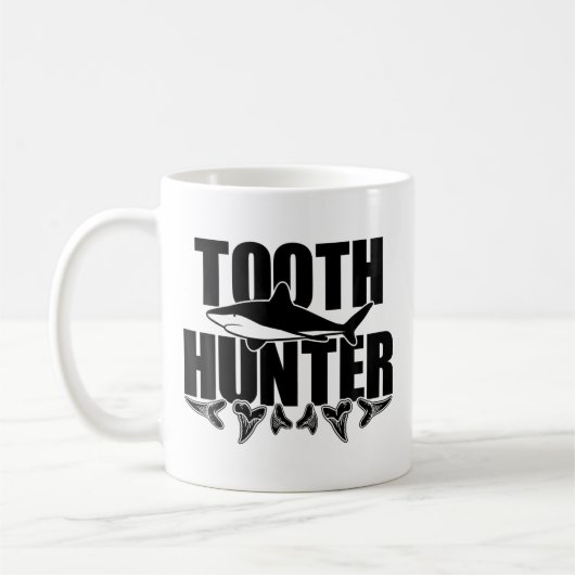 Tooth Hunter Paleontology Shark th Collecting Kaffeetasse (Links)
