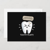 Tooth Hurty Dentist Dentist Postkarte (Vorne/Hinten)