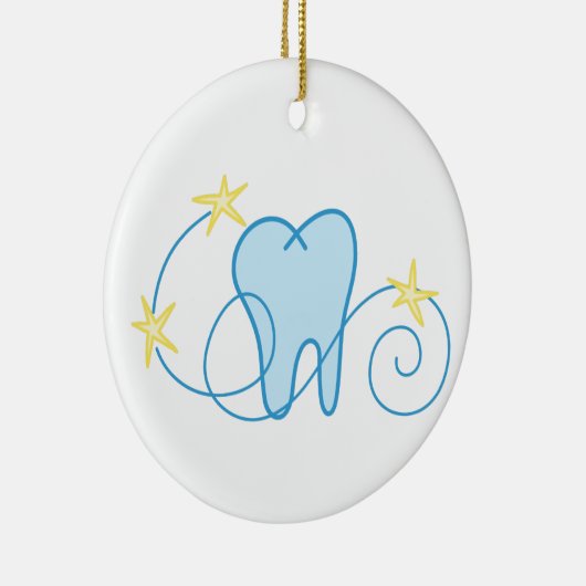 Tooth Keramik Ornament (Rechts)