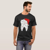 Tooth Lights Weihnachtsmannmütze Weihnachtszahnärz T-Shirt (Vorne ganz)