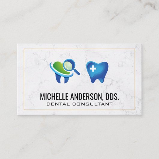 Tooth Logos Visitenkarte (Vorderseite)