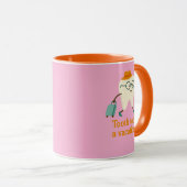 Tooth machte Urlaub Kaffeetasse | Lustiger Zahn (VorderseiteRechts)