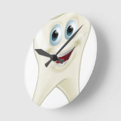 Tooth man runde wanduhr (Winkel)