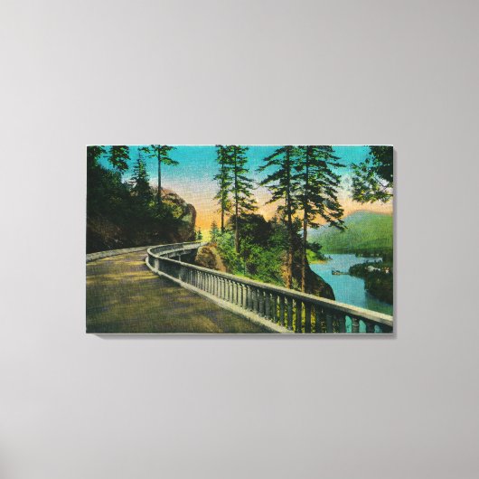 Tooth Rock on Columbia River, OR Leinwanddruck (Vorderseite)