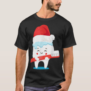Tooth Santa Christmas Niedlich XMas Dental Assista T-Shirt