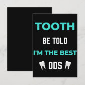 Tooth sei gesagt, ich bin die beste DS Dankeskarte (Vorne/Hinten)