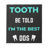 Tooth sei gesagt, ich bin die beste DS Notizblock (Vorderseite)
