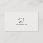 Tooth Sparkle Icon Visitenkarte (Rückseite)