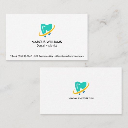 Tooth Visitenkarte (Vorne/Hinten)