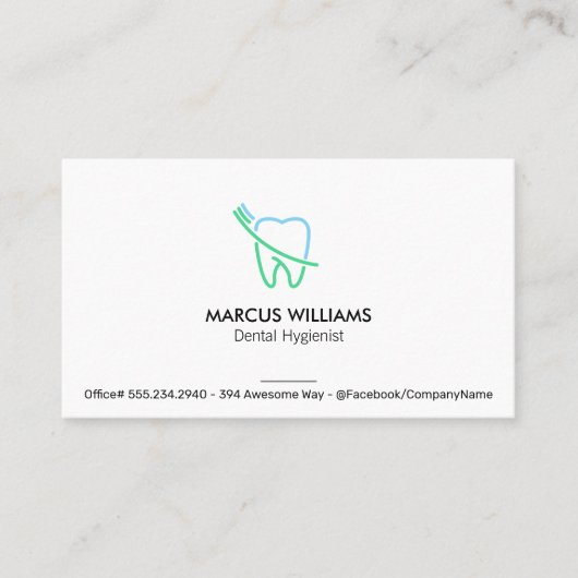 Tooth Visitenkarte (Vorderseite)