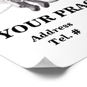 Tooth Washer Poster [benutzerdefiniertes Template] (Ecke)