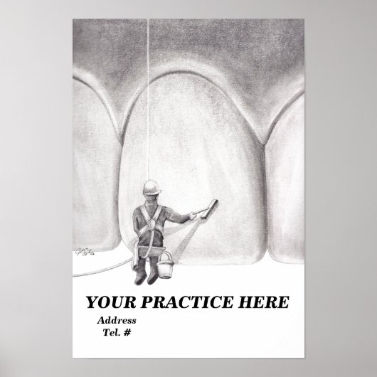 Tooth Washer Poster [benutzerdefiniertes Template] (Vorne)