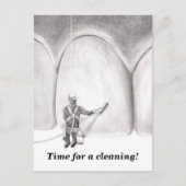 Tooth Washer Termin Erinnerung Postkarte (Vorderseite)