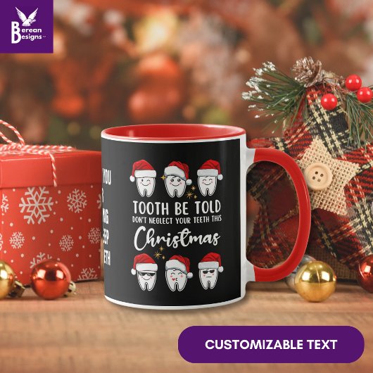 TOOTH WERDEN TOLD Dental Christmas Floss Floss-oph Tasse