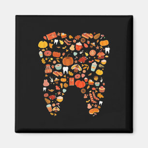 Tooth Zähne glücklichen Fall Y'all Zahnarzt Danke Magnet