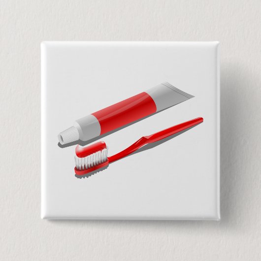 Toothbrush And Toothpaste Button (Vorderseite)