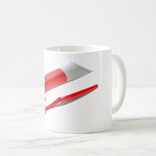Toothbrush And Toothpaste Kaffeetasse (VorderseiteRechts)
