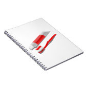 Toothbrush And Toothpaste Notizblock (Rechte Seite)