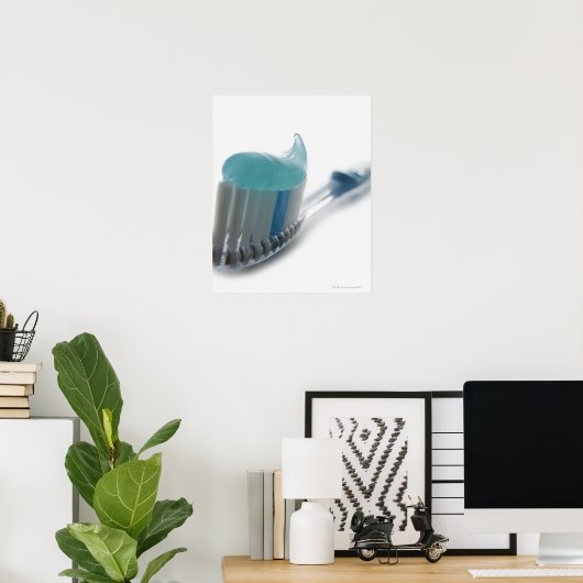 Toothbrush and Toothpaste Poster (Heimbüro)