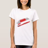 Toothbrush And Toothpaste T-Shirt (Vorderseite)